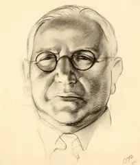 Christopher Perkins, Portrait of a Gentleman, conté crayon on paper