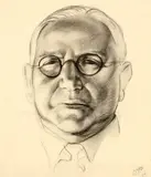Christopher Perkins, Portrait of a Gentleman, conté crayon on paper
