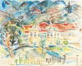 Gabrielle Hope, Homestead, watercolour and gouache on paper