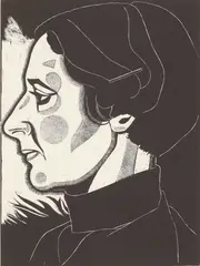 Leo Vernon Bensemann, Portrait of Mary Bensemann, etching, 18/30