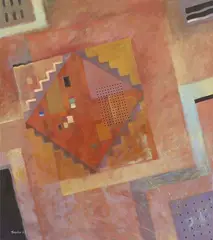 Haydn Rive, Geometric Abstraction, acrylic on canvas
