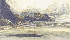 Whakatipu - Afternoon by Stanley Palmer, bamboo engraving, 16/60, sold Jun 2008