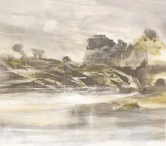Gary Currin, Coastal Drift, acrylic on board