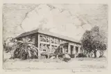 Lynne Hamilton, St. Cuthbert's College, etching