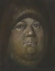 Ronald Walter Stenberg, Untitled - Portrait of a Man's Face, pastel on paper