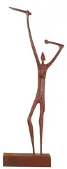 Aluminium Warrior by Donald Sinclair Driver, acrylic on aluminium, sold Jun 2008
