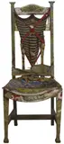 Philip Clairmont, Chair, mixed media and found oak dining chair