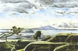 Afternoon - Mangawhau by Stanley Palmer, monotype, 3/5, sold Jun 2008
