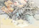 Olivia Spencer Bower, Pohutukawas in Full Bloom, watercolour