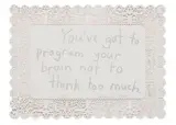 John Reynolds, You've got to program your brain not to think too much