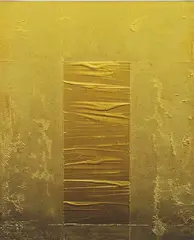 Bright Gold (Study 1) by Mervyn Williams, acrylic on canvas, offered Jun 2008
