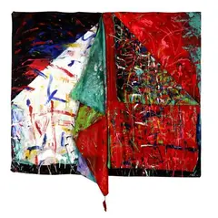 Philipa Blair, Red Tent, acrylic on canvas