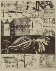 Pulenoa by John Pule, lithograph, 16/24, sold Jun 2008