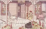 Karel Burrows, Front Porch, etching, 14/80