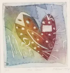 Philipa Blair, Mon Coeur, etching, 1/25