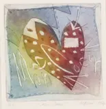 Philipa Blair, Mon Coeur, etching, 1/25