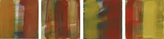 Matthew Browne, Notes No. 4, 9, 23, 25, oil on panel, 4 parts
