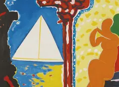 Pat Hanly, Blast and Hope, acrylic and enamel on board