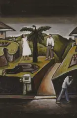 While the Poets Asleep (B) by Nigel Brown, oil on board, sold May 2008
