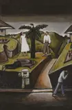 Nigel Brown, While the Poets Asleep (B), oil on board