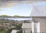 Peter Siddell, View Towards North Head, acrylic on canvas