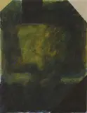 Milan Mrkusich, Ambient Green, mixed media on paper