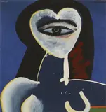 Pat Hanly, Lunar Lover, oil and enamel on board