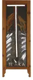 Ralph Hotere, Te Ara, oil on board, burnished steel and lead head nails in Colonial villa sash window frame