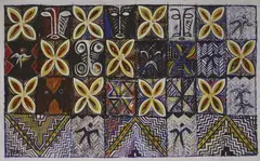 Fatu Feu'u, Agaga Puaikura, mixed media on canvas