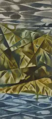 Land, Sea, Sky Synthesis by William Alexander Sutton, oil on board, offered May 2008