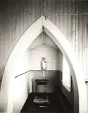 Infant of Prague, Hato Hohera Catholic Mission, Waitaruke, near Kaeo, 20 May 1982 by Laurence Aberhart, selenium and gold toned gelatin silver print (1989), sold Apr 2008