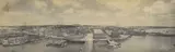 Melvin Vaniman, View of Auckland City, black and white panoramic photograph