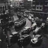 Twilight Rush Hour - King's Cross 1938 by Max Dupain, gelatin silver print, offered Apr 2008