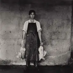 Glenn Busch, Warren Allis, Scalder and Plucker, Poultry Abattoir, gelatin silver print, 1982