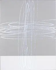 Soft Target by John Reynolds, oil paint marker and acrylic enamel on canvas, offered Apr 2008