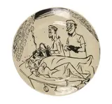 Martin Popplewell, Exploits of the Ante-Christ Series Bowl, Glazed hand painted terracotta