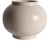 Ernest Shufflebottom for Crown Lynn, Hand potted squat spherical vase, shape 9, Factory backstamp
