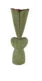 Raewyn Atkinson, Two tall Heart Nikau Totems, Glazed terracotta