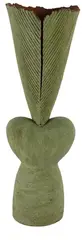 Raewyn Atkinson, Heart Nikau II, Glazed terracotta