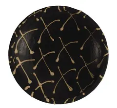 Shallow bowl by Richard Parker, With slip trailed cruciform pattern, sold Apr 2008