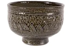 Short stemmed vessel by Mirik Smisek, Salt glazed stoneware, sold Apr 2008
