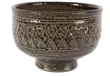 Mirik Smisek, Short stemmed vessel, Salt glazed stoneware