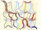 Allen Maddox, Rhythmical Grid, pastel on paper