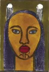 Wahine Kauwae by Robyn Kahukiwa, lithograph, 33/200, sold Feb 2008