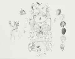 Shane Cotton, Veil, lithograph, 6/40
