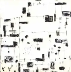 Julie Tabrum, Cityscape III, oilstick and acrylic on canvas