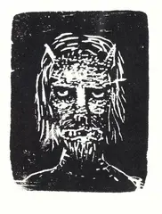 Untitled by Tony de Lautour, Woodcut, sold Feb 2008