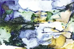Douglas MacDiarmid, Evocation of the Coromandel, watercolour