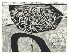 Robert Ellis, Untitled, linocut, 12/32