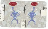 Bill Hammond and Gavin Chilcott, Birds, Bones and Buildings, oil on handmade recycled paper